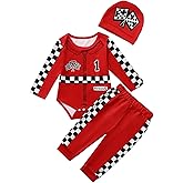 Happidoo Baby Boy 1st Birthday Outfit One Year Old Birthday Clothes First Birthday Race Car Driver Bosysuit