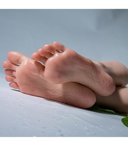 KnowU Silicone Female Foot Mannequin – Bendable Toes, Bone Model – Practice Foot