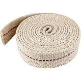 1 Roll Oil Lamp Wick - 6.5 Feet Roll, 1 Inch Flat Cotton Wick Replacement - Perfect for Oil Lamps, Lanterns, and Oil Burners (1 inch)