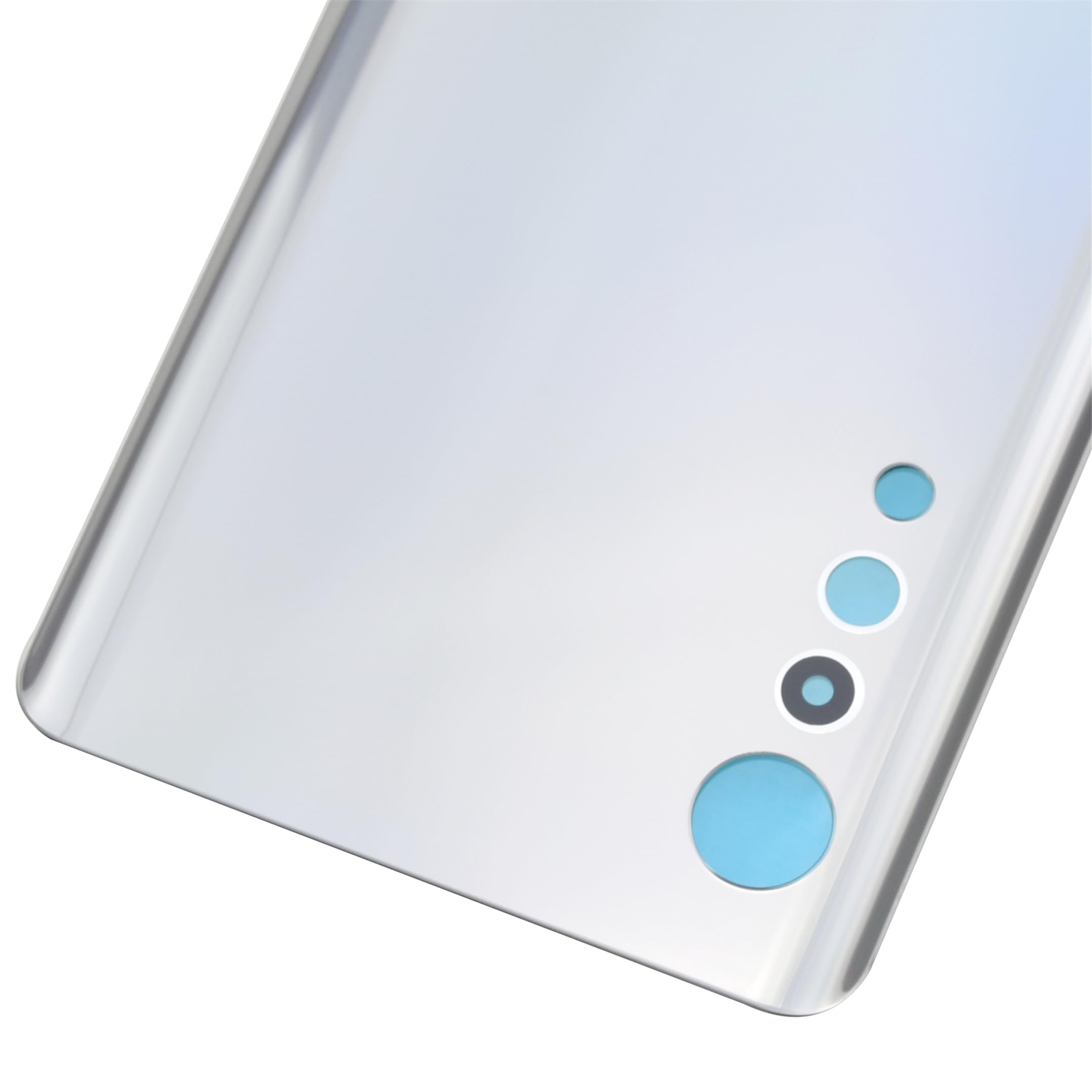 Photo 1 of Aurora Silver Glass Back Panel Cover Replacement for LG Velvet Velvet 5G with Pre Cut Adhesive and Tool Kit
