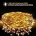 Solar String Light,33feet 100 LED Copper Wire Lights, Starry String Lights, Indoor/Outdoor Waterproof Solar Decoration Lights for Gardens, Home, Dancing, Party Decorative Ornaments (Warm White)