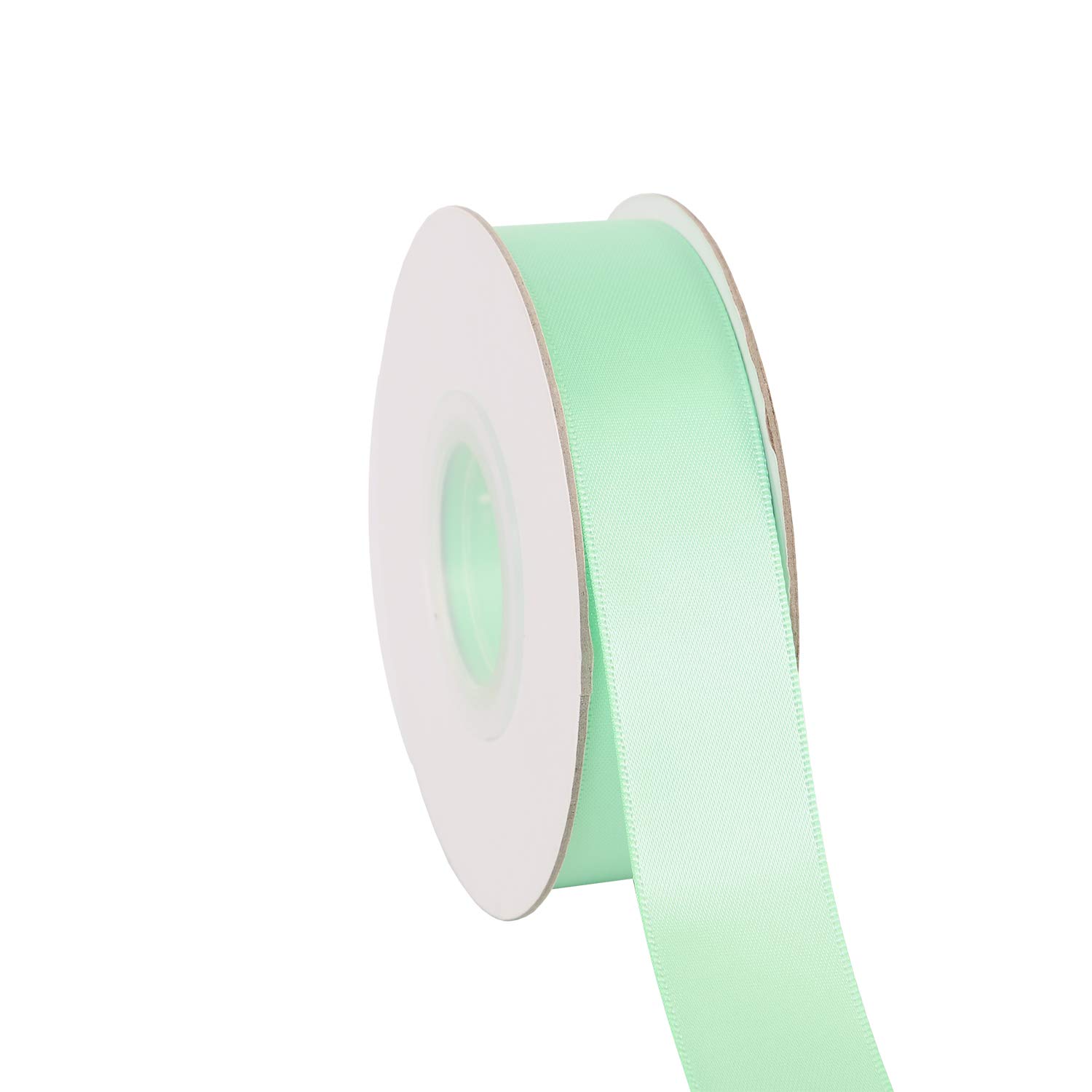 Ribbonitlux 25mm Wide Double Face Satin Ribbon 22 Meters (530-Mint, Set for Gift Wrapping, Party Decor, Sewing Applications, Wedding and Craft