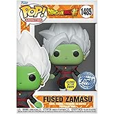 Funko Pop! Dragonball Super Fused Zamasu (Glows in The Dark) Vinyl Figure #1485 Special Edition Exclusive Collectibles, 74395