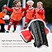 2 Pair Youth Soccer Shin Guards, Kids Soccer Shin Pads Board， Lightweight and Breathable Child Calf Protective Gear Soccer Equipment for 5-12 Years Old Boys Girls Children Teenagers (Black&Red)