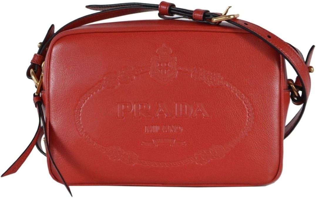 prada camera bag red