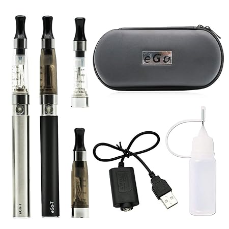 Ovuul eGo E-Zigarette Starterset mit CE4 Verdampfer Elektronische Zigarette Set E_Shisha(2x eGo-T) Ohne Nikotin