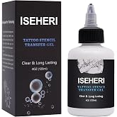 ISEHERI Tattoo Transfer Gel, 4oz Stencil Cream - Fast &amp; Clear Long Lasting Solution for Tattoo Artists - Supplies