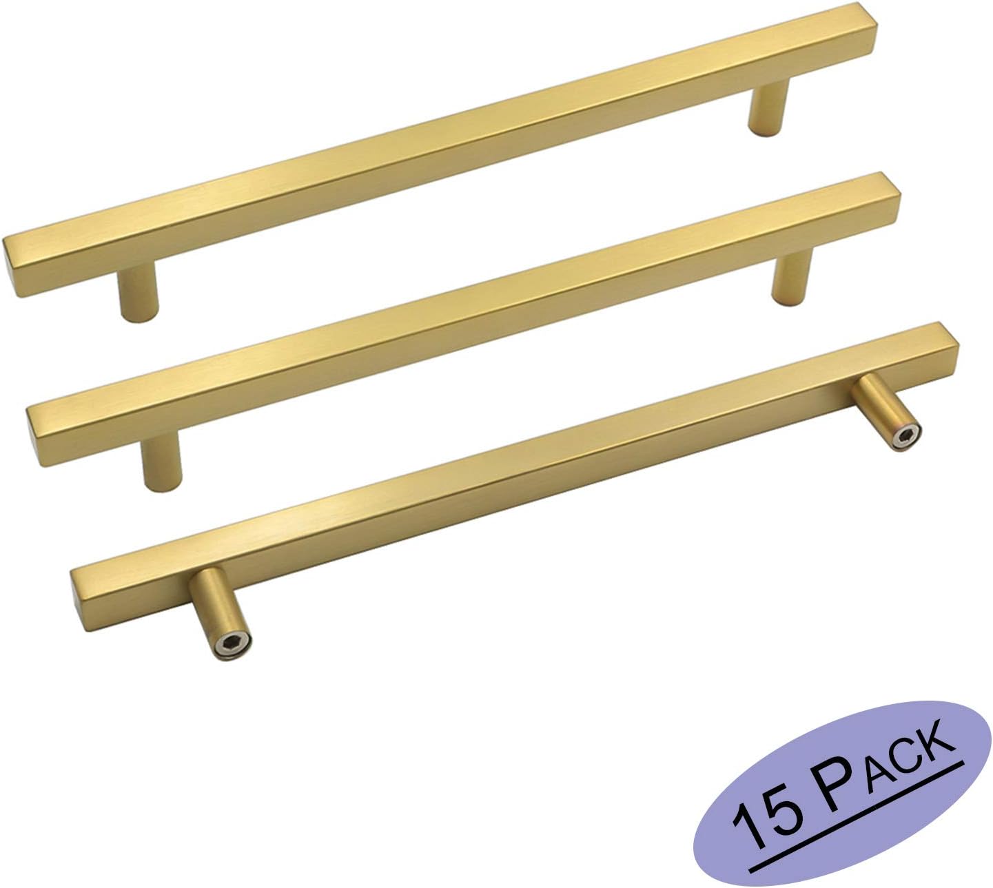 Best Black Square Bar Cabinet Handle 10Inches 10Pack