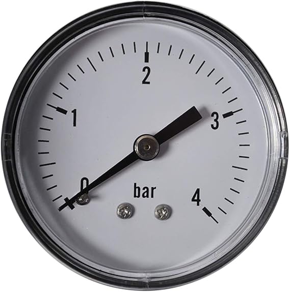 HELO 04 bar Manometer waagerecht, Ø 50 mm, Druckluft Manometer