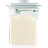 Tourdeus Formula Container for Home, 2300ml Airtight Milk Powder Canister | BPA-Free Home Storage Dispenser with Scoop Holder, Leveler and Pop Top Lid, Holds Up to 35 oz/1000 g Powder for Daily Feeding