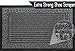Quality Entrance Rug Door Mat Super Effective Shoe Scraper Fabric Elegant Design Indoor And Outdoor Doormat Super Grip Rubber Backing Color Grey Size 17.5