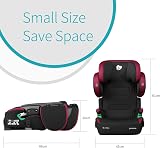 globalkids i-Size High Back Booster Car Seat Group 2/3 ISOFIX 15-36 kg Red Black view 5