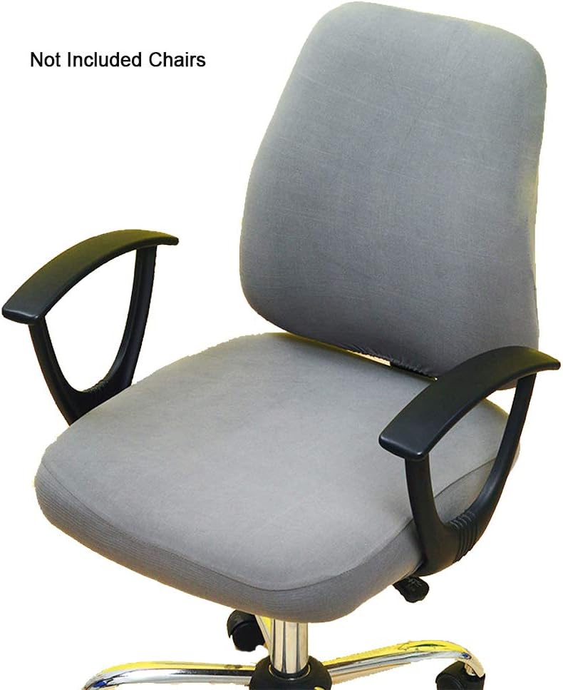 Perktail Removable Office Chair Cover with Floral Pattern