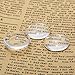 Glass Cabochons Dome Tiles, 30PCS 20mm, Thickness 5.8mm, Clear Round Flat Back Dome Cabochons Set for DIY Craft Photo Charms, Cameo Pendants, Rings, Necklace and Jewelry Making
