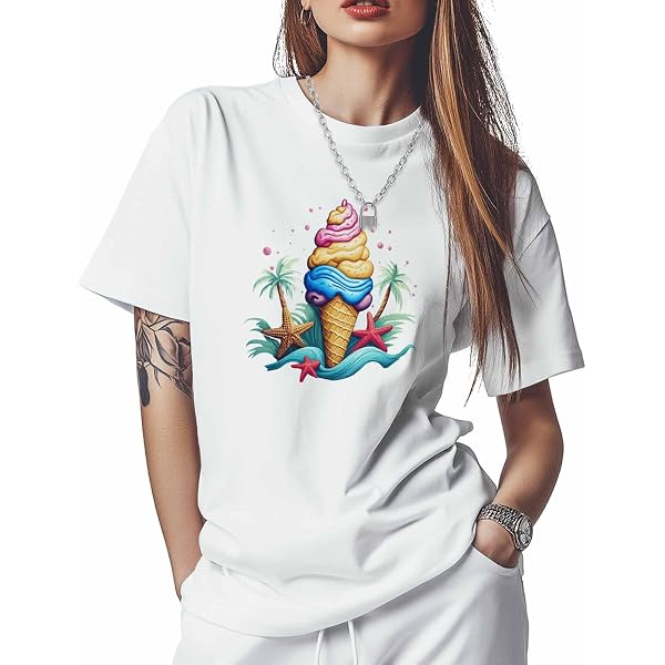 Women's Butterfly & Heart Graphic T-Shirt - Soft Cotton Blend Tee, Short Sleeve, Casual Summer Top
