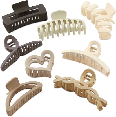 Keiby Citom Hair Claw Clips 8pcs Thick Hair Non-Slip Large Clamps