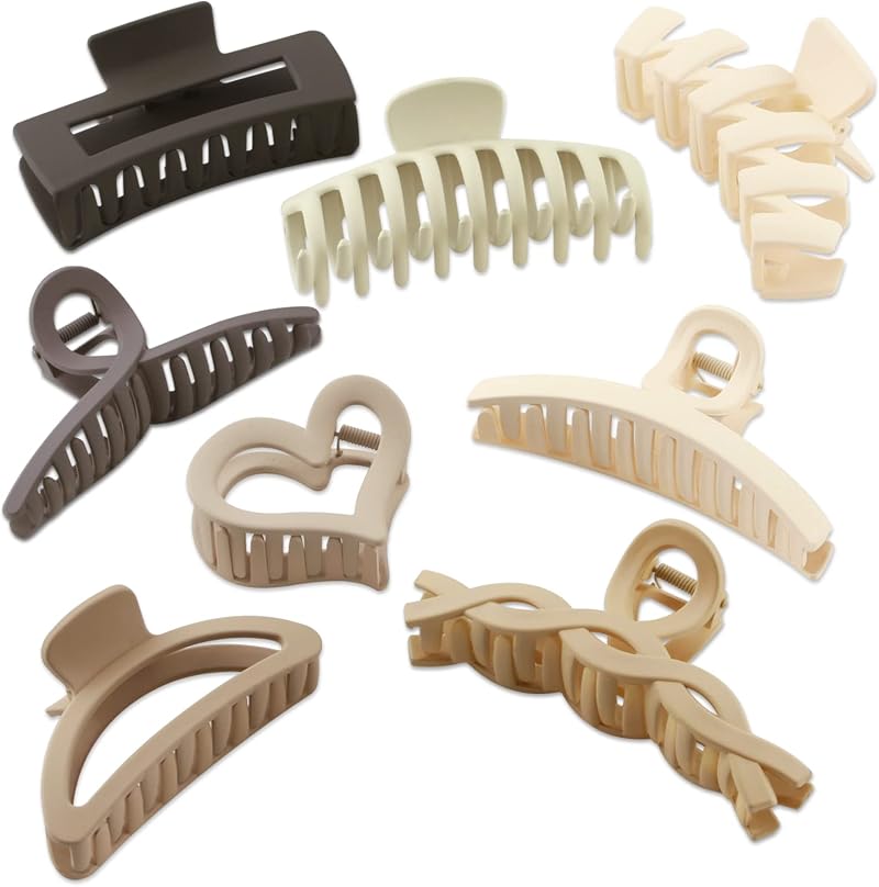 Keiby Citom Hair Claw Clips 8pcs Thick Hair Non-Slip Large Clamps