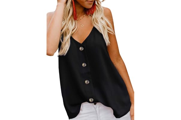Amazon Los más vendidos: Mejor Camisolas y Playeras sin Mangas Tirantes  para Mujer