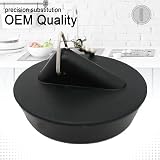 YUNYU 2 Pcs Universal Sink Plug with Chain 42-45mm Rubber Stopper view 2