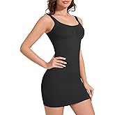 AliyaFeng Shapewear Slip Dress for Women Under Dress Tummy Control Full Body Slip Seamless Body Shaper Dress