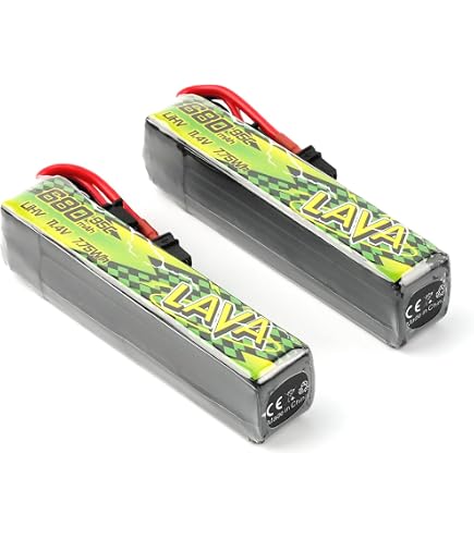 Amazon.com: BETAFPV 2pcs Lava II 2S 580mAh Battery 7.6V 95C LiHV