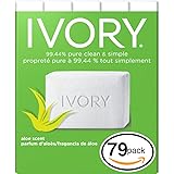 (PACK OF 79 BARS) Ivory ALOE SCENT Bar Soap for Men