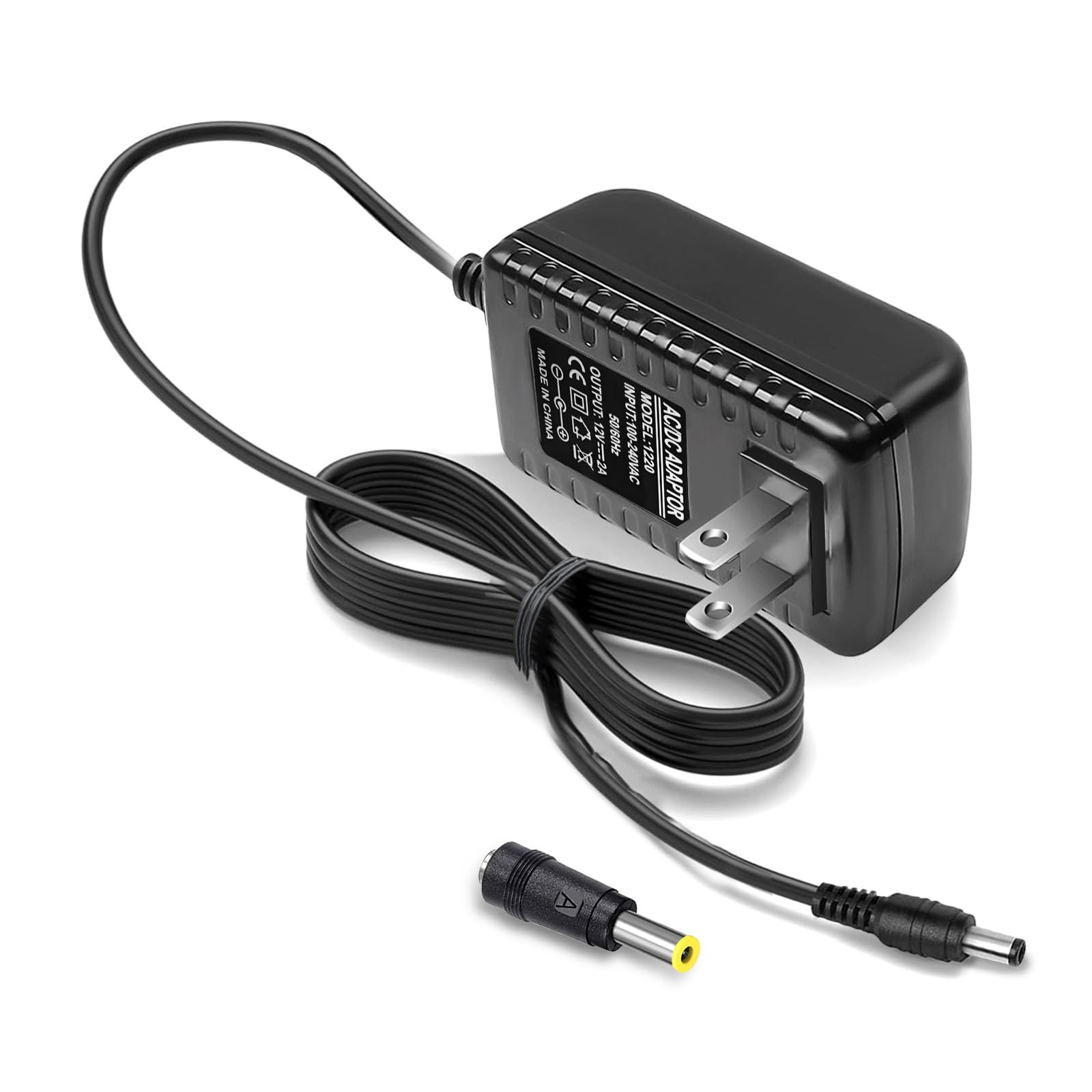 Photo 1 of 12V AC/DC Casio Charger Power Adapter Compatible for Casio Piano AD-A12150LW, AD-A1215LW, Casio Keyboard PX-130 PX-350 PX-160 PX-150 CDP-120 CTK-6000 CTK-6300 CTK-7200 Power Cord Power Supply