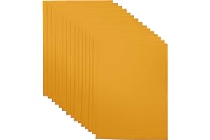 ADER PRODUCTS Mustard EVA Foam Sheets for Crafts, 9 x 12 Inch, 2mm Thickness – Ideal for DIY Arts and Crafts, Foam Paper for Kids, Cosplay and Costumes - 15 Pack