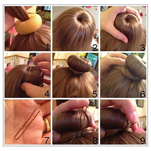 Meta U Extra Large Elegant Hair Bun Ring Best For Long Thick