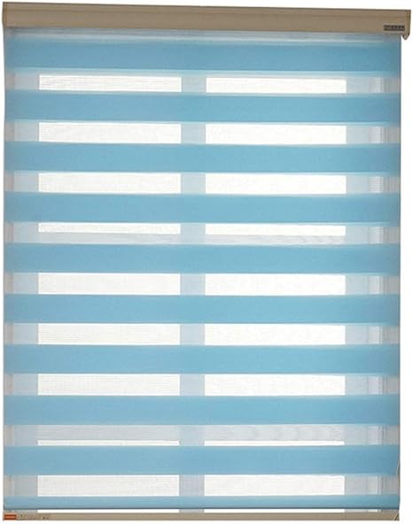 Amazon 調光ローラーブラインド ハーフブロックライトハンドリフトローラーブラインドサンシェードと日焼け止め二重層ソフトガーゼブラインド Color Blue Size 130x150cm ブラインド オンライン通販