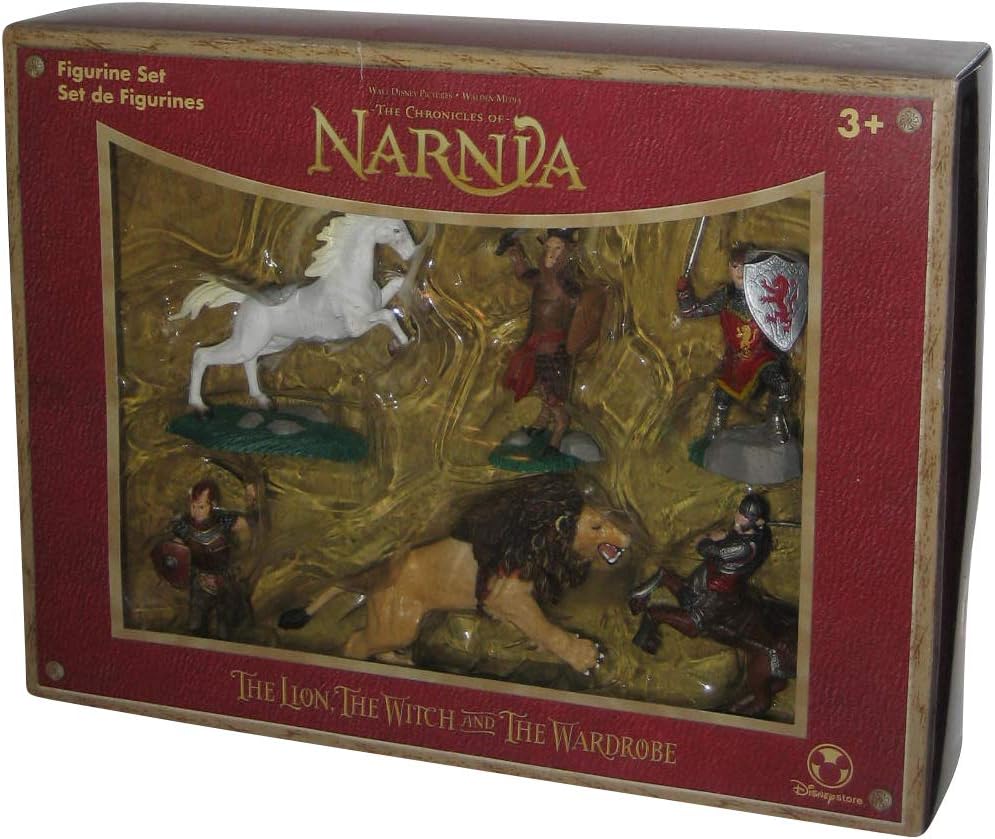 The Chronicles of Narnia " the Lion, the Witch and the Wardrobe Figurine Set Disney Store
