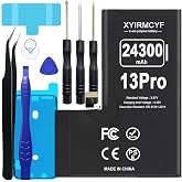 XYIRMCYF 24300mAh Super Capacity Battery Compatible with iPhone 13 Pro, 0 Cycle Li-Polymer Replacement Battery for iPhone 13 Pro, with Professional Repair Tool Kit