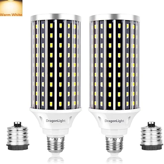 50W Super Bright LED Corn Light Bulbs(400 Watt Equivalent) E27/E40 Base LED Bulbs 3000K Warm