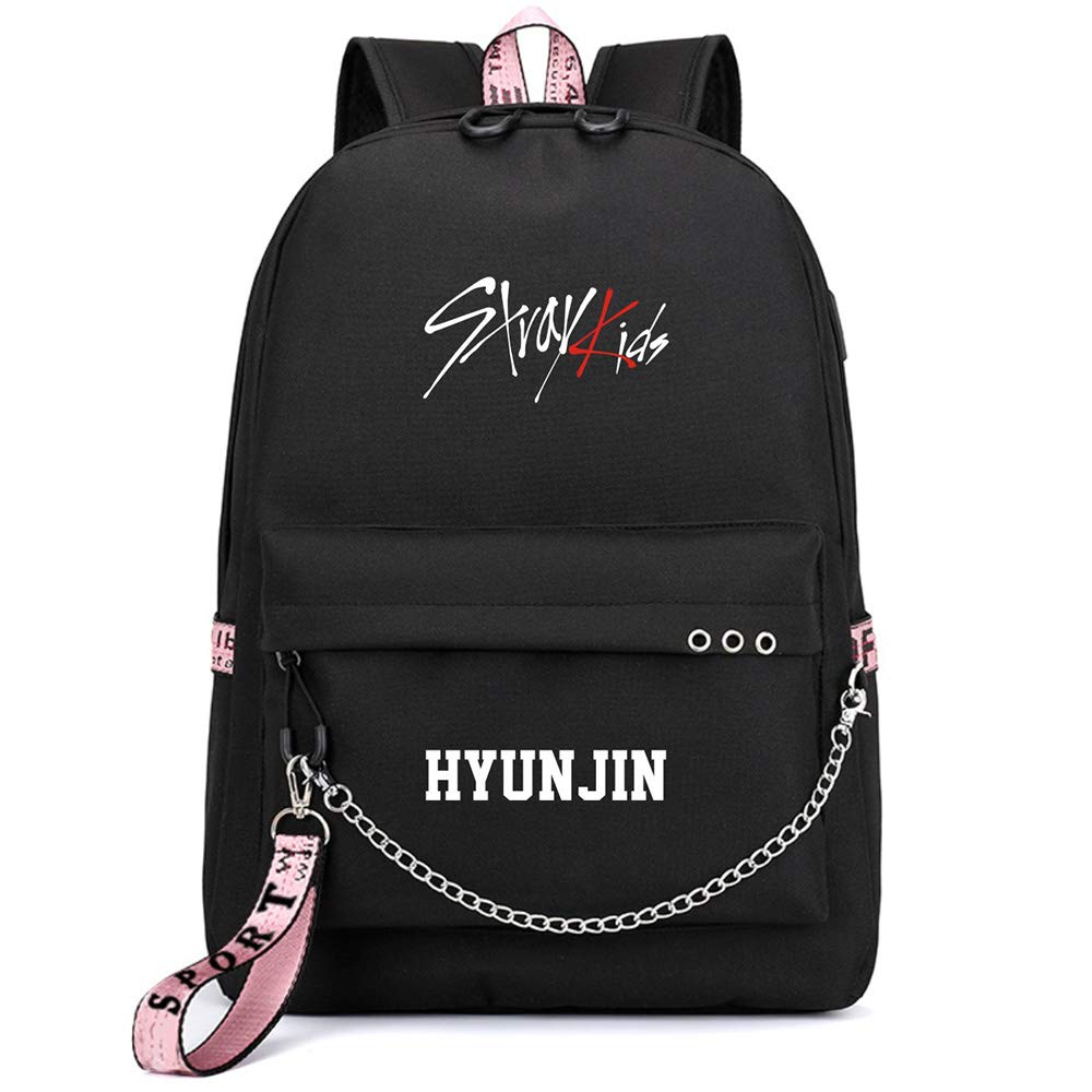 NCTCITY Backpack School Bag Daypack Gift Merchandise Laptop Bag College School Bookbag Travel School Canvas Bag Bang Chan Changbin Hyunjin Han Felix Seungmin for Fans