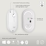 Logitech Pebble Mouse 2 M350s Slim Bluetooth Wireless White view 7