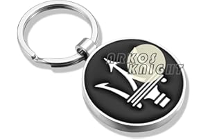ARKOSKNIGHT Creative Car Logo Keychain for Car 3D Chrome Metal Alloy Key Chain Gifts for Women and Men Keyring Universal Size