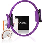 RitFit Pilates Ring 14 Inch Magic Fitness Circle for Home Workout | Workout Guide &amp; Storage Bag Included, Foam-Padded Fiberglass Pilates Ring Set, Pilates Equipment Kit for Home Workout
