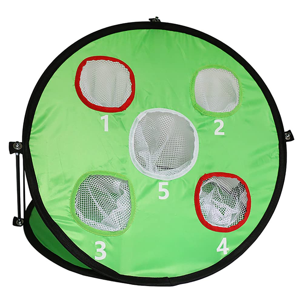 ANCLLO Chipping Double Side Equipment 5 Holes Indoor Outdoor Golf Net Sports Portable Training Aids Folding