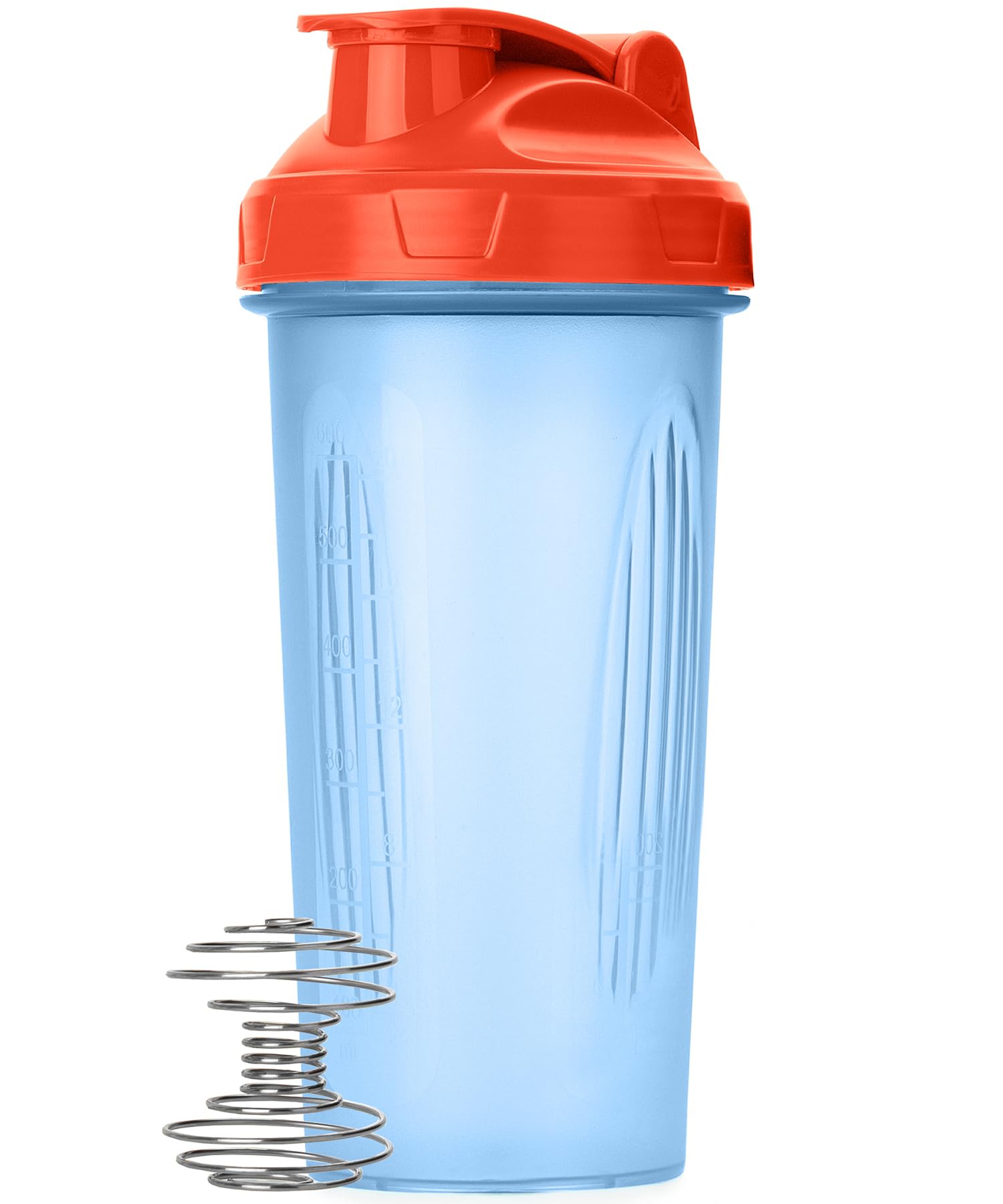 Photo 1 of Mr. Pen- Shaker Bottles for Protein Mixes, 28 oz, 1 Pack, Blue With Orange Top, Protein Shaker Bottle with Wire Whisk Ball, Blender Bottle