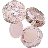 Flower Knows Bunny Garden Cushion Cream Foundation,Buildable Coverage with Long-Lasting&Lightweight Color,Moisture,Natural Stain Glowy Finish Makeup,Vegan,Perfect Face Makeup Gift(C01 Cool Alabaster)