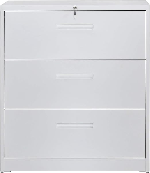 Amazon Com 3 Drawers Lateral File Cabinet With Lock Locking