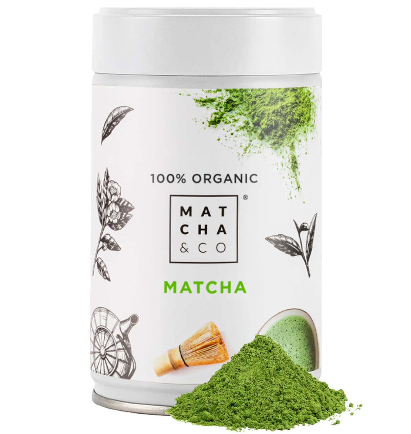 Original Matcha Tea. Ceremonial grade matcha from Uji, Japan. 80g of organic green tea powder.