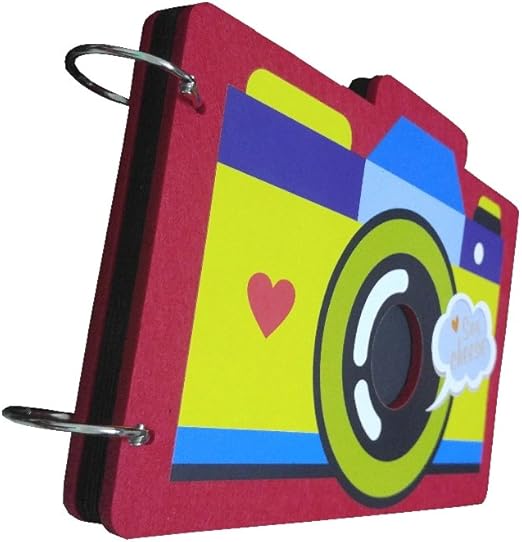 Amazon Crestrade 手作り フォトアルバム フェルト製 可愛い カメラ型 スクラップブッキング Diy 写真集 台紙15枚入 写真収納 レッド B 並行輸入品 アルバム リフィル 通販