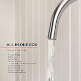 Bristan Echo Kitchen Tap Swivel Spout Two Lever Easyfit Brushed Nickel EC SNK view 4