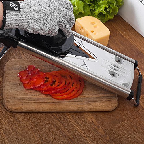 [Improved] VBlade Mandoline Food Slicer + FREE CutResistant Gloves