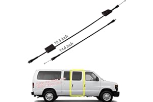 Unikpas Side Door latch release cable compatible for Ford E150 E250 E350 E450 E550 van Super duty 1992-2014 Right side hinged cargo door replacement cable 6C2Z15264A00AB (2 pack)