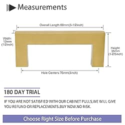 homdiy Brass Cabinet Pulls Gold Hardware 25 Pack