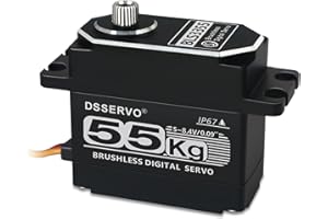 ANNIMOS 55kg Brushless RC Servo All Metal IP67 Waterproof High Torque Fast Digital Steering Motor 180 Degree