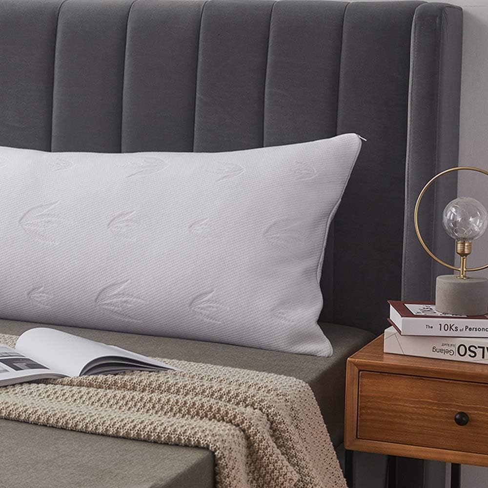 Decroom Full Body Pillow, Large Body Pillow for Adults, Hypoallergenic Removable Bamboo Cover and Microfiber Filling, Support and Comfort for Stomach and Side Sleepers-20 x 54 inch: Home & Kitchen