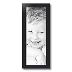 ArtToFrames 7x19 Inch Black Picture Frame, This